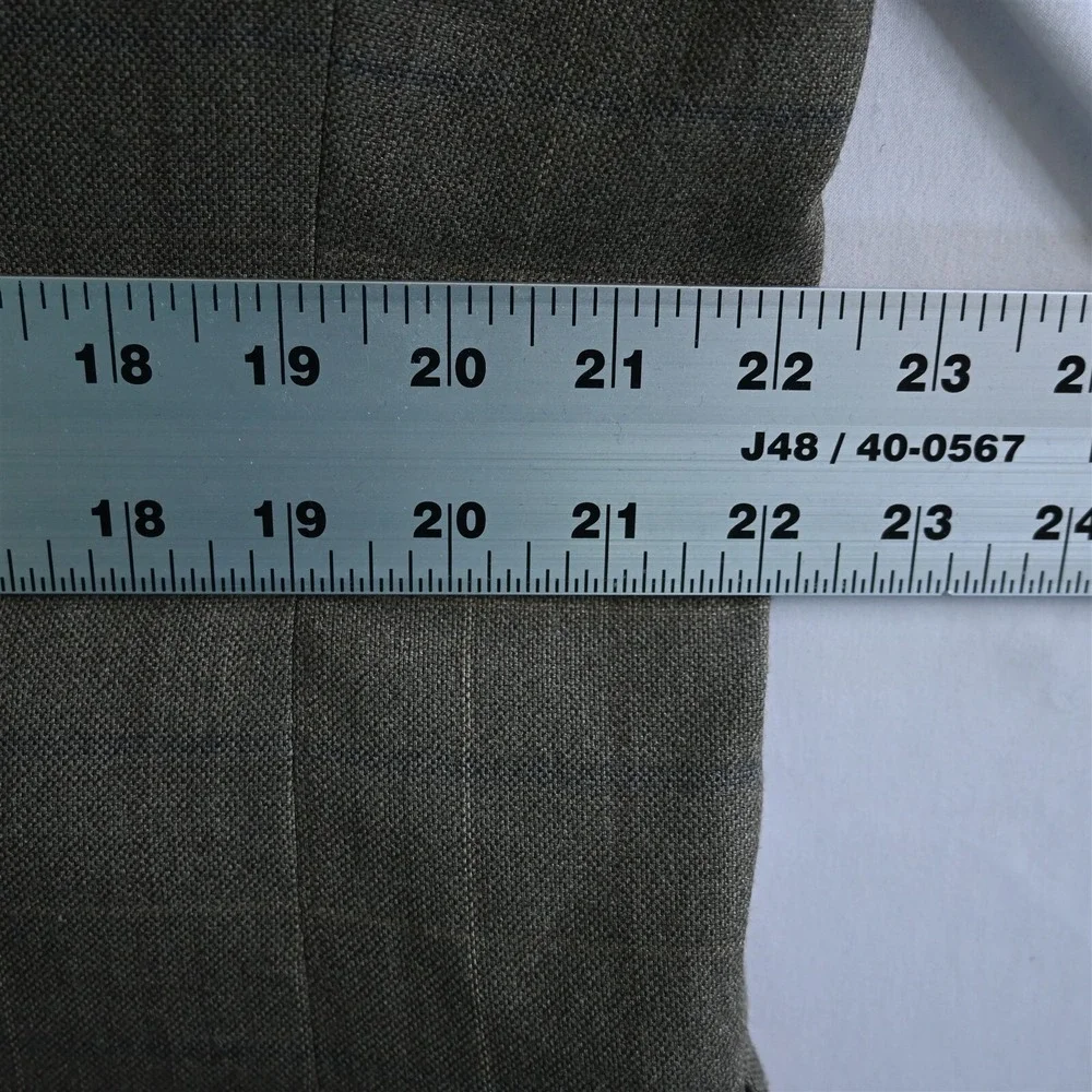 Jos A Bank 44R Green Windowpane Check‎ Silk Wool Blazer Jacket Sport Coat